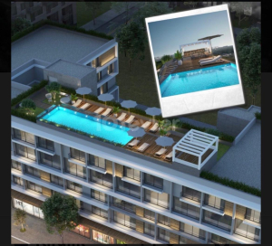 Girne / Çarşı Merkezi 1+0 Blue Palm havuzlu Rezidans